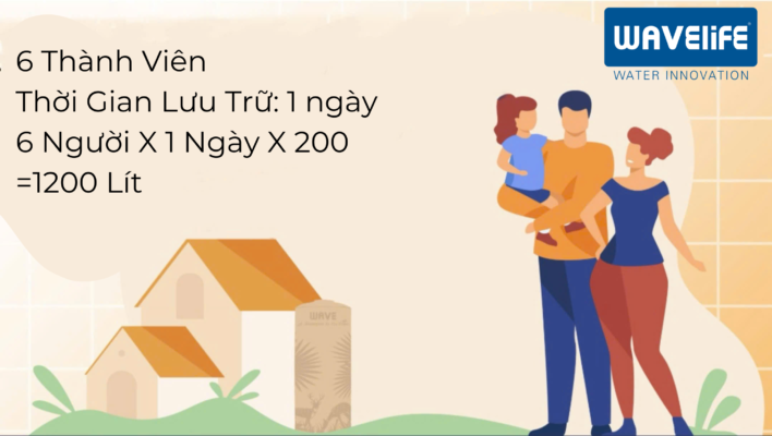 Bể chứa nước trong 1 ngày