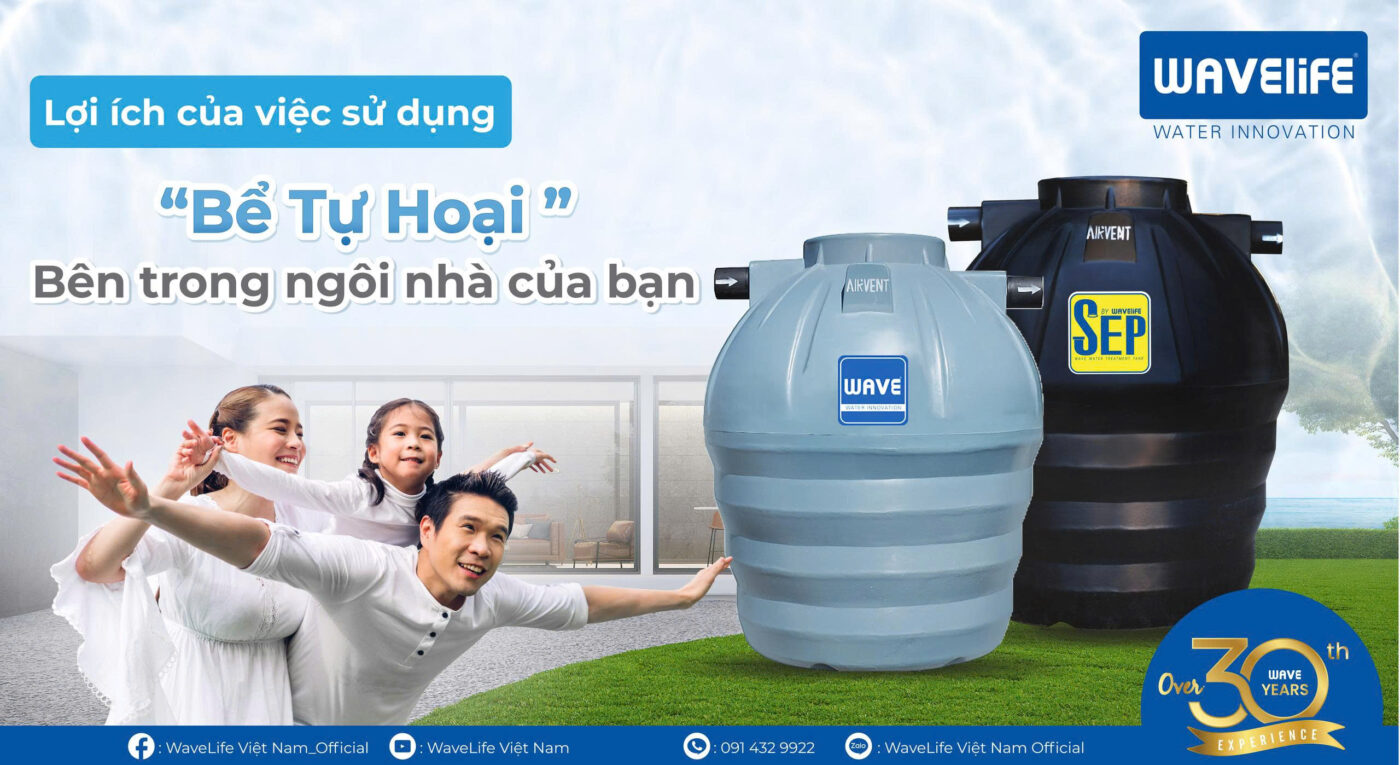 Lợi ích của việc sử dụng bể tự hoại trong gia đình