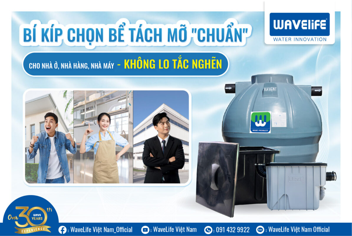 Bí kíp chọn bể tách mỡ